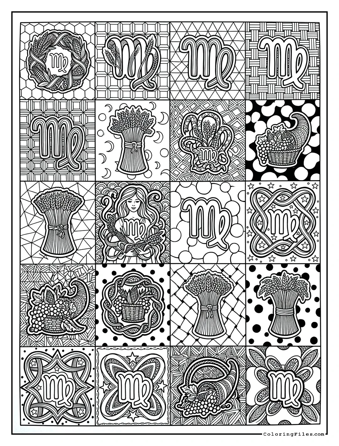 Virgo Harvest Ribbon Tangle