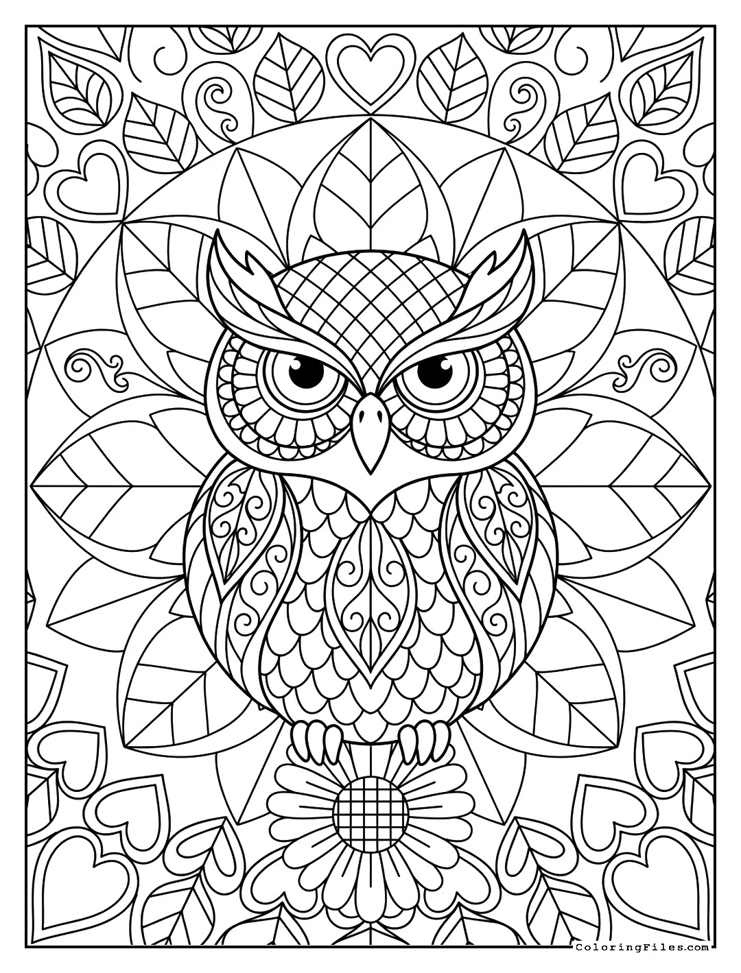 Wise Owl Mandala