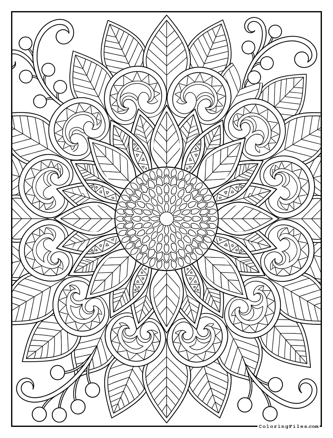 Radiant Sunflower Mandala