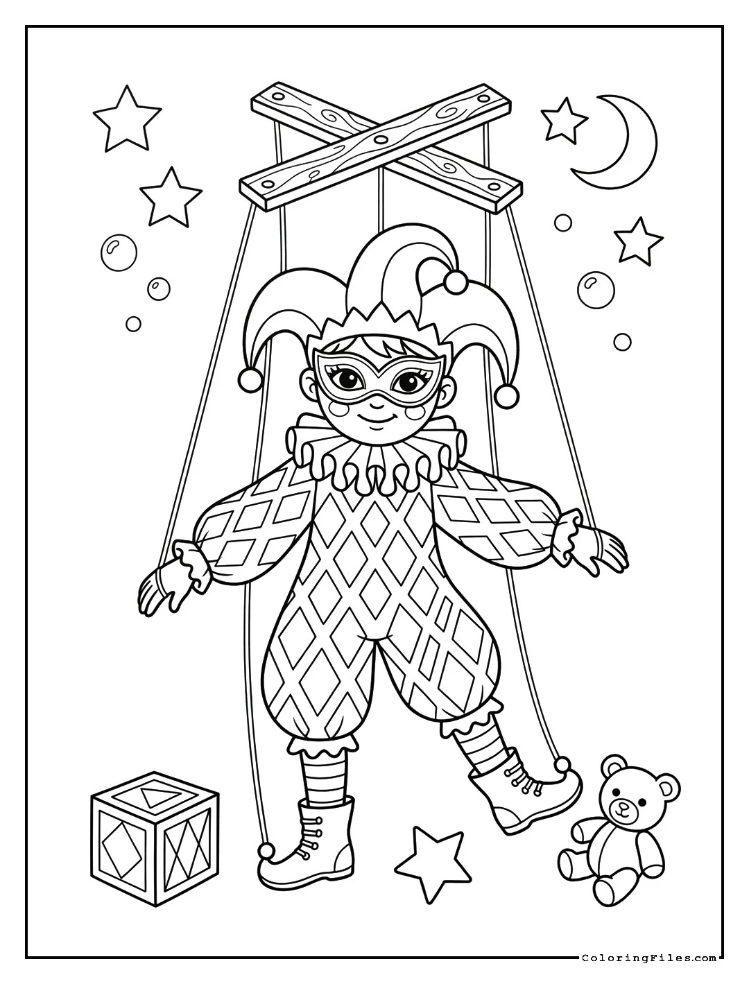 Harlequin Marionette