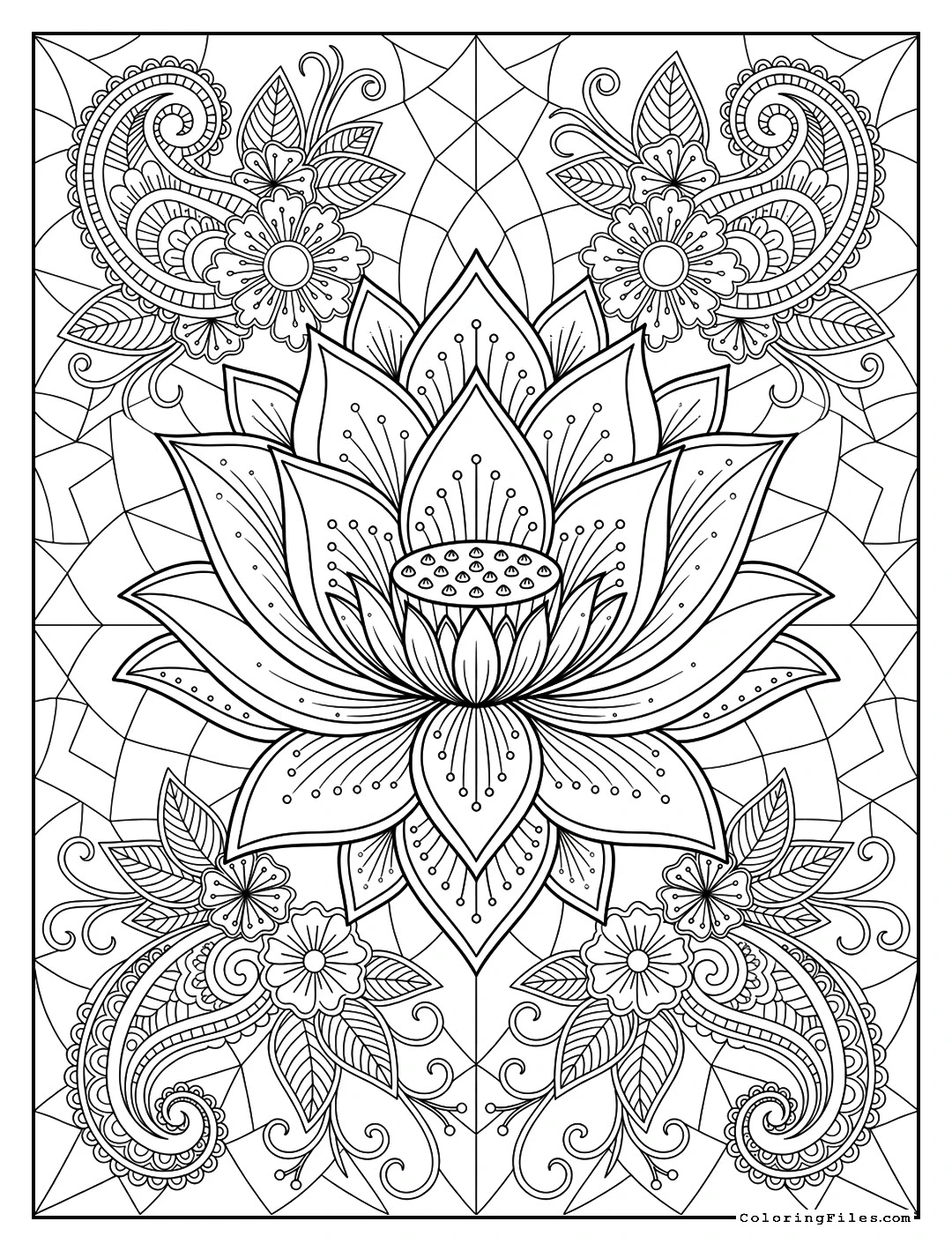 Classic Lotus Flower Mandala