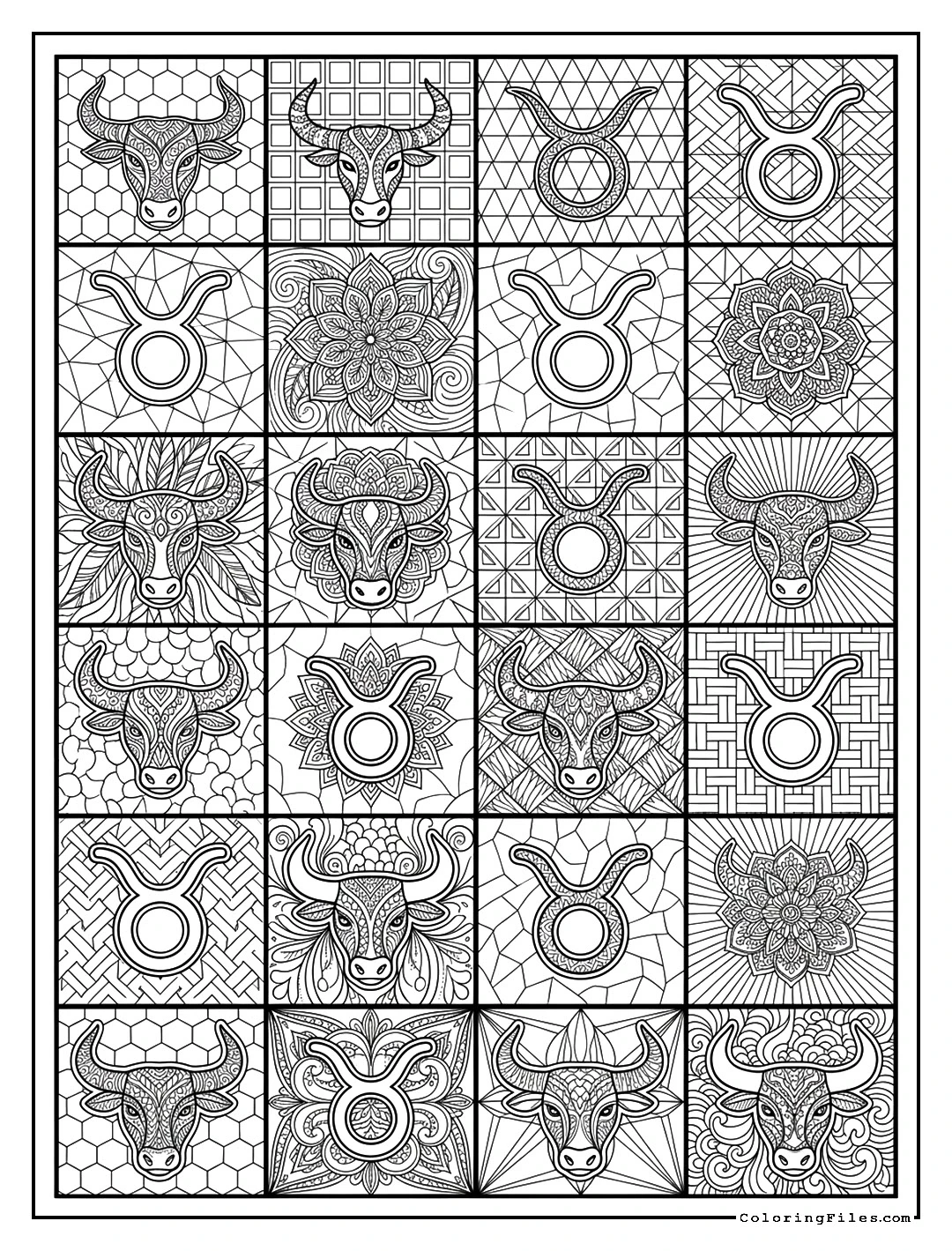 Taurus Bull Cubine Block