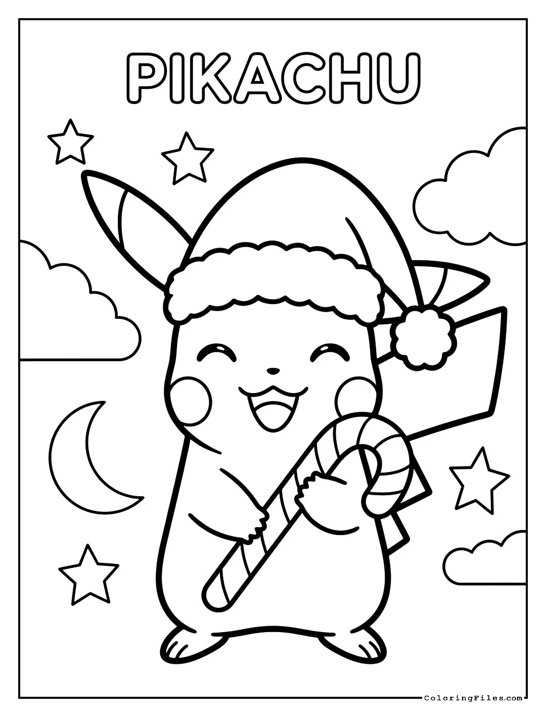 Festive Santa Hat Pikachu