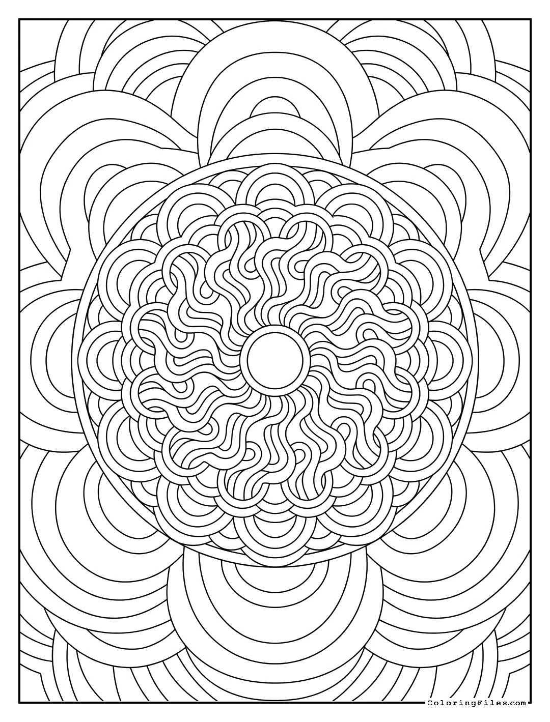 Calming Waves Mandala