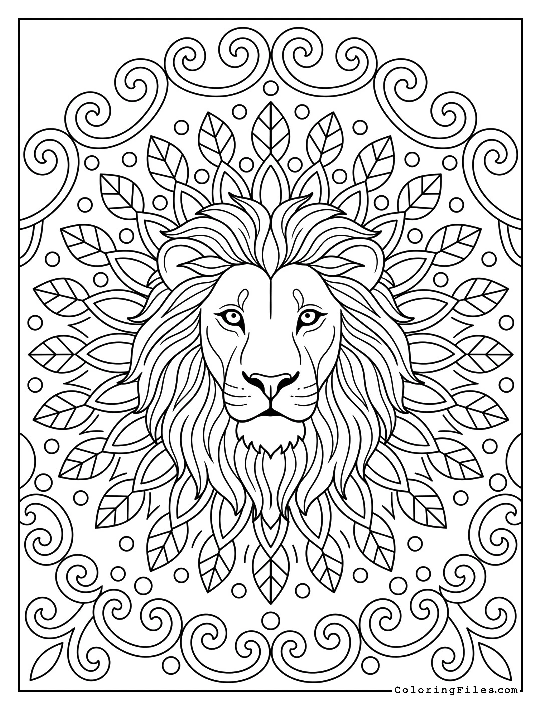 Majestic Lion Mandala