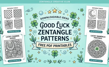 Good Luck Zentangle Patterns