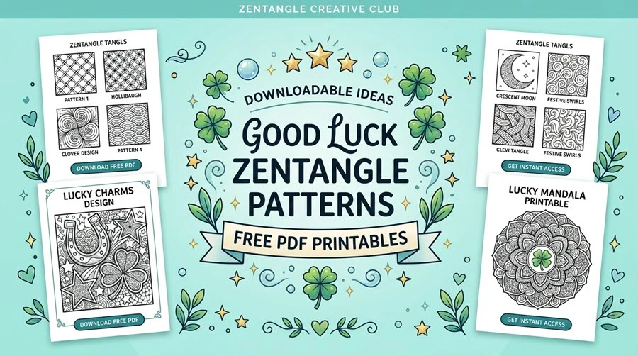 Good Luck Zentangle Patterns