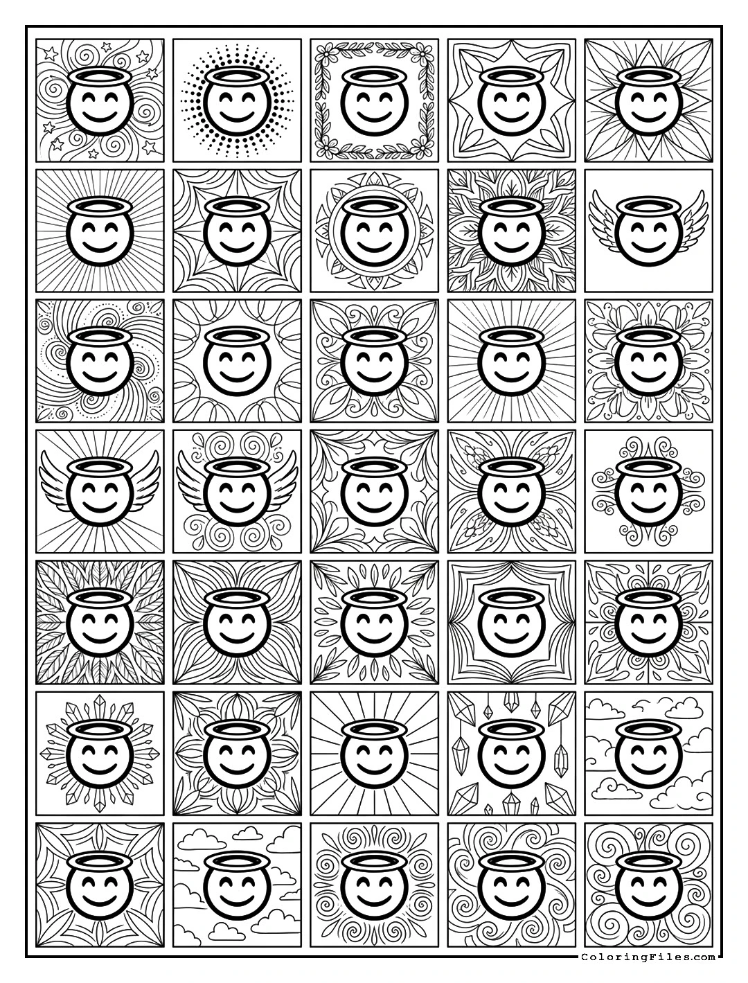 Smiling Face with Halo Ornaments