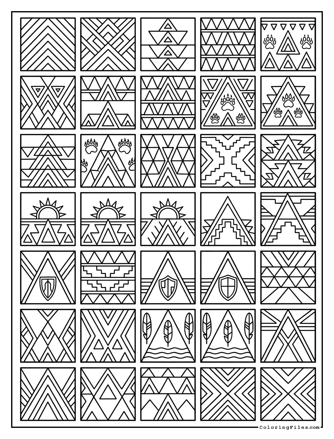 Traditional Teepee Trim