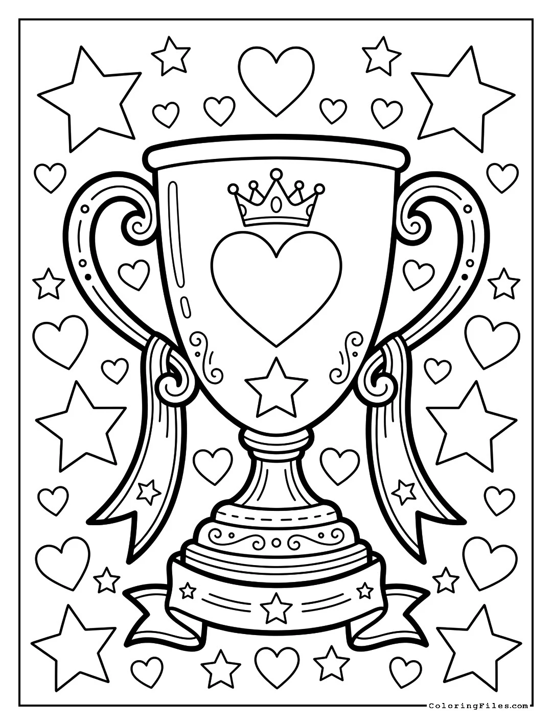 Champion Father Award - Father’s Day Coloring Pages (Free PDF Printables)
