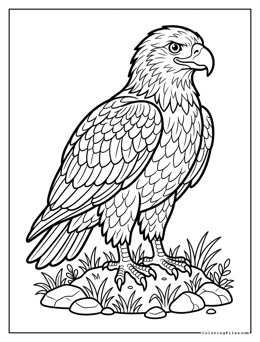 Golden Eagle - Animal Coloring Pages ( Free PDF Printables)