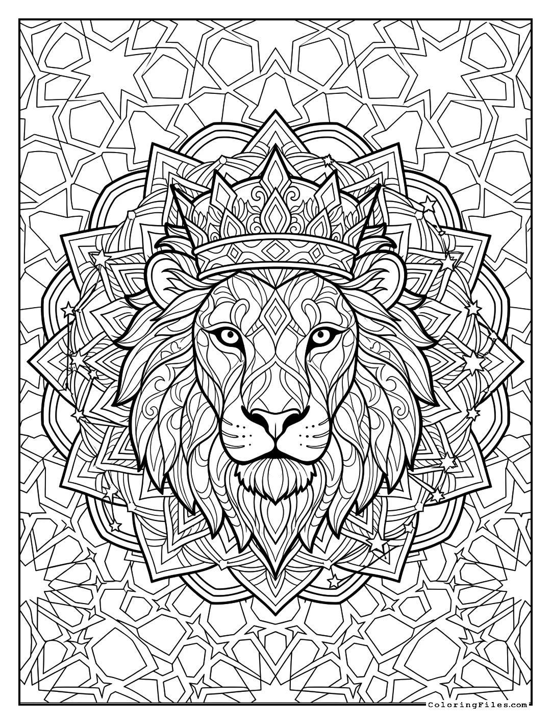 Leo Crowned Constellation Wheel