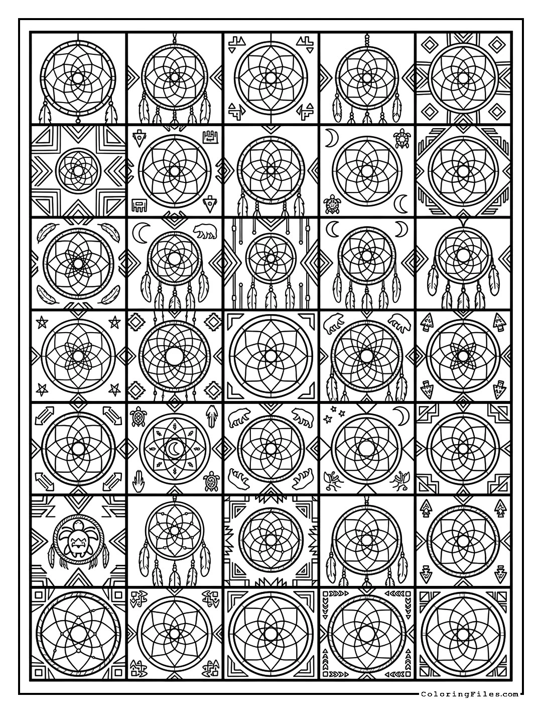 Traditional Dreamcatcher Net