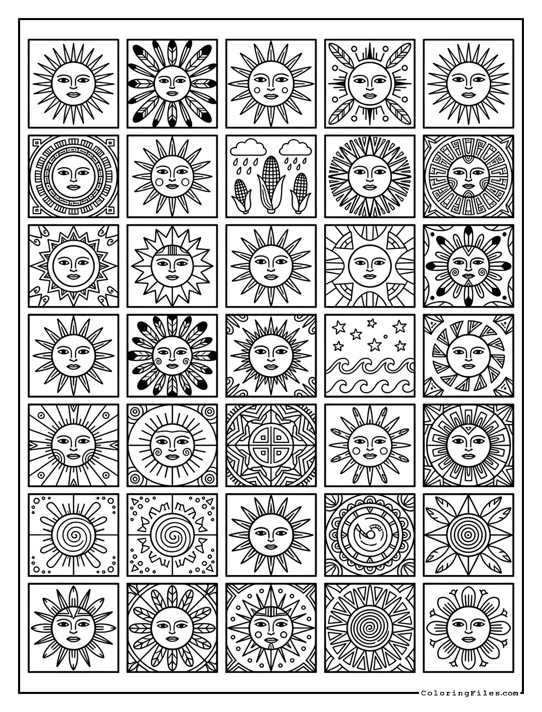 Hopi Sunface Mandala