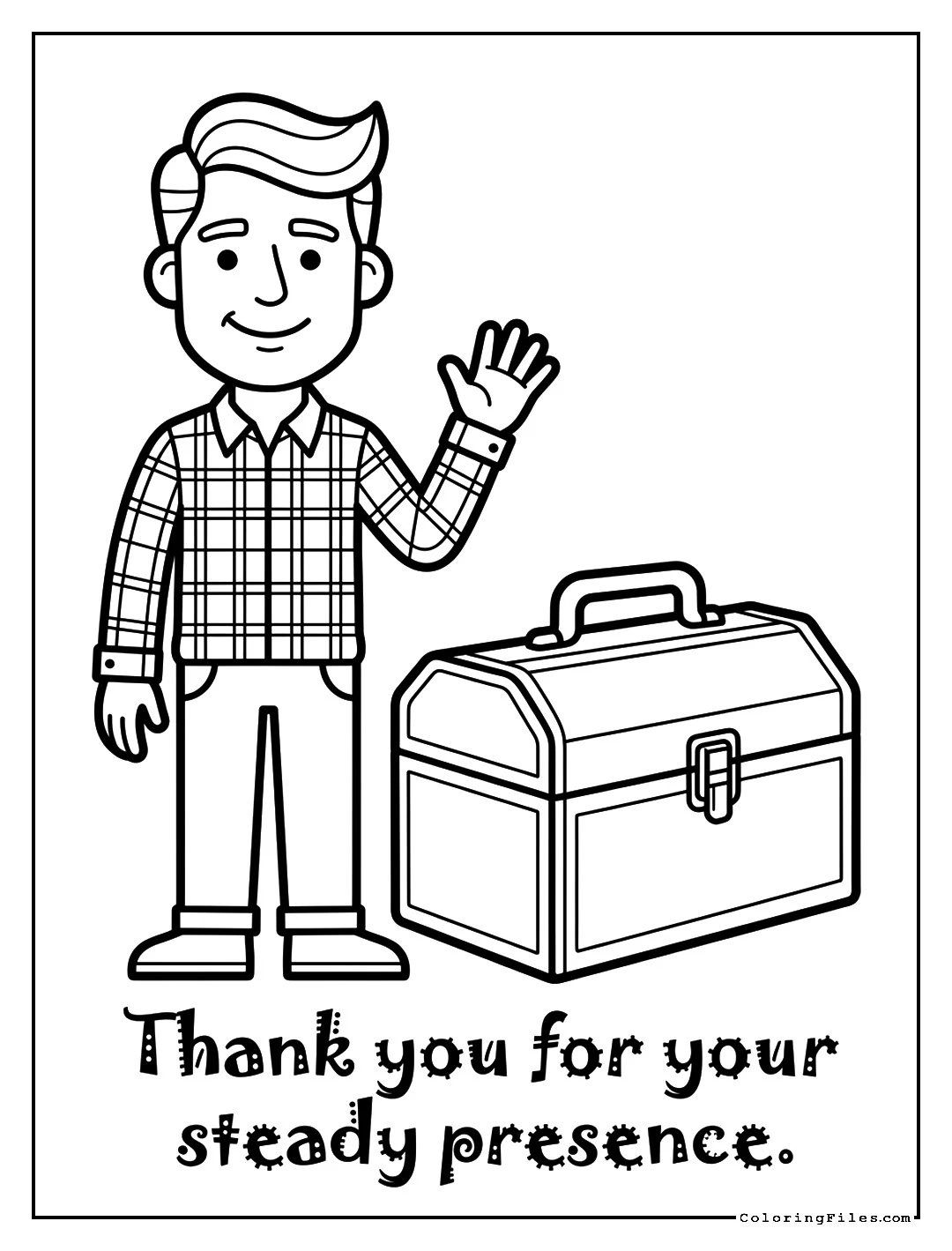 Dad’s Toolbox - Father’s Day Coloring Pages (Free PDF Printables)
