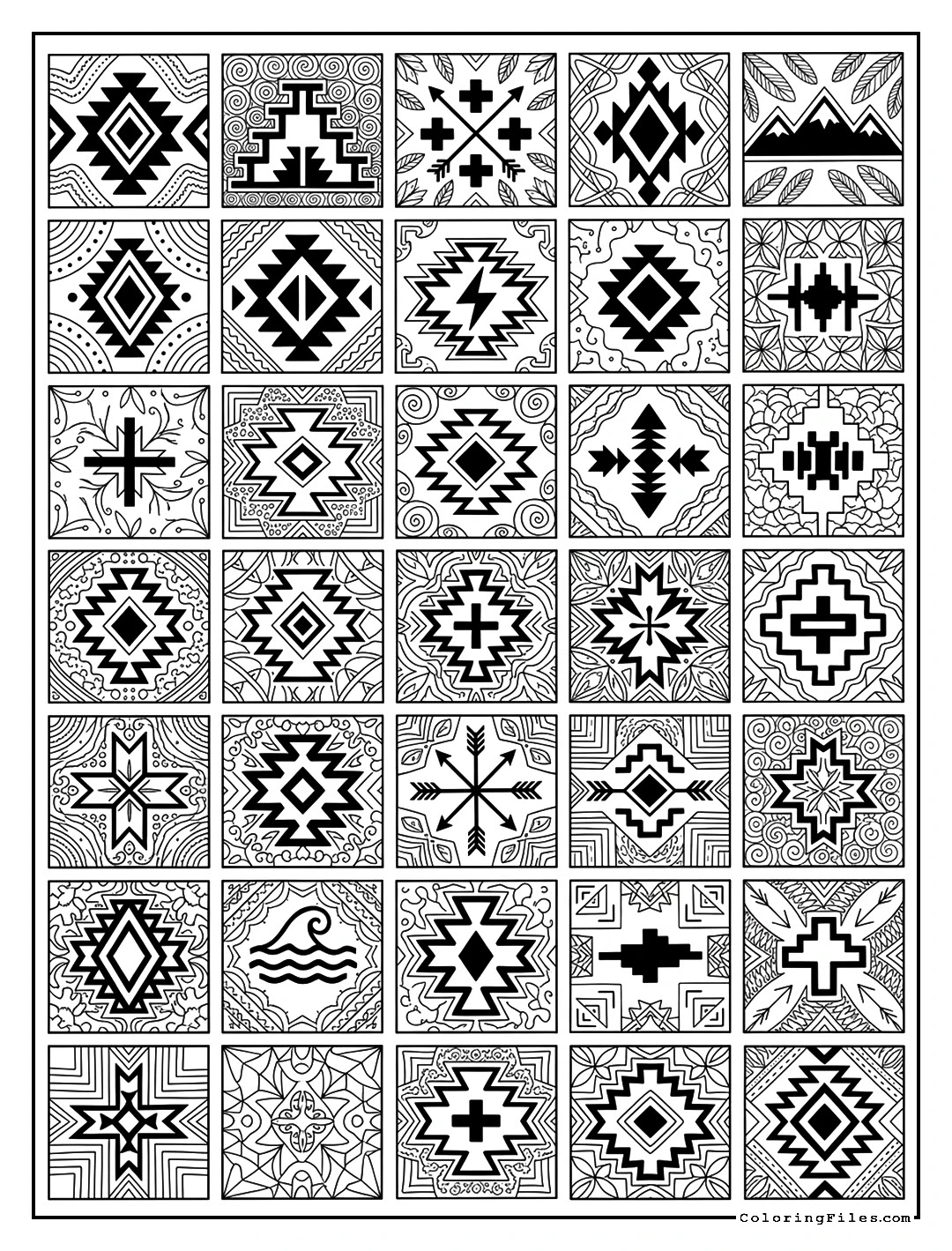 Sacred Navajo Blanket Grid
