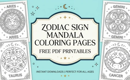 Zodiac Sign Mandalas