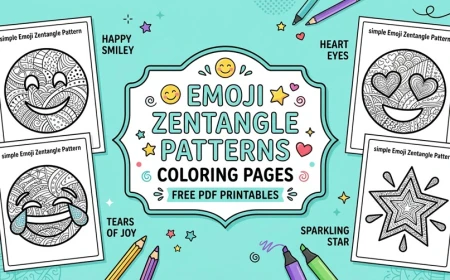 Emoji Zentangle Patterns
