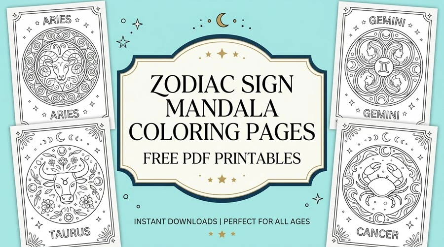 Zodiac Sign Mandalas