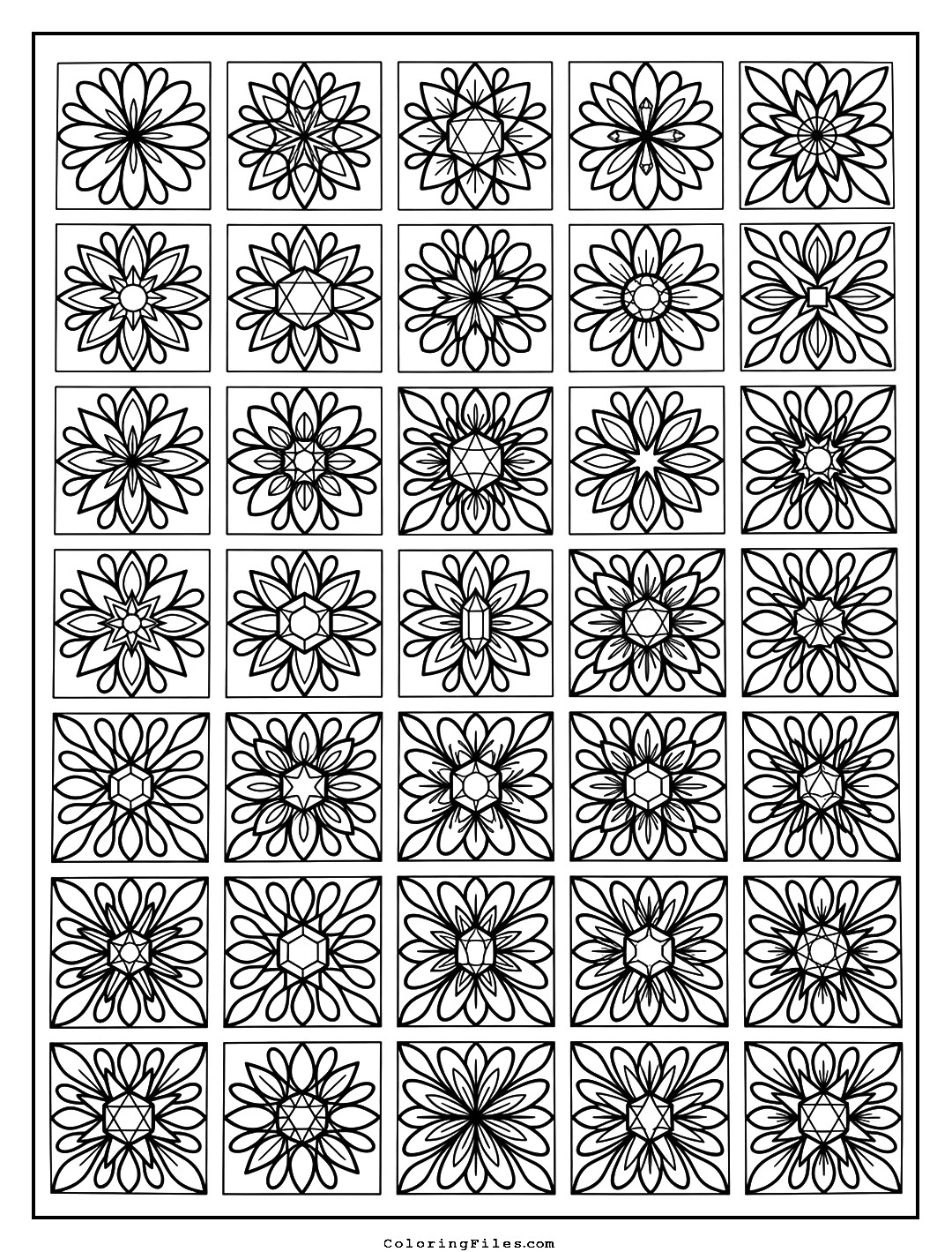 Flux & Gneiss Bloom coloring page