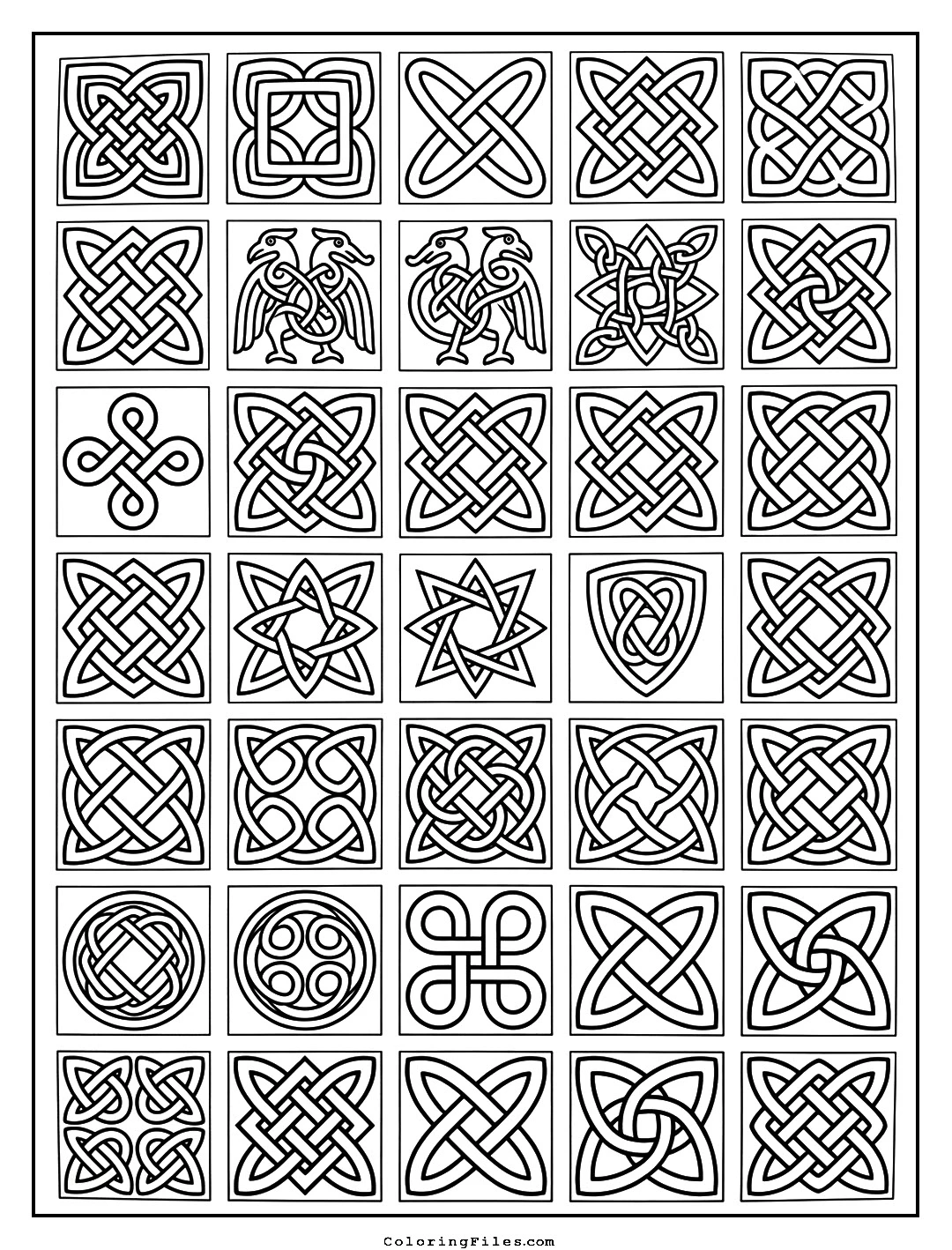 Auraknot Woven Ribbon coloring page