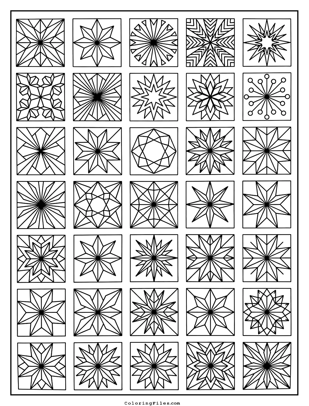 Arukas Starburst coloring page