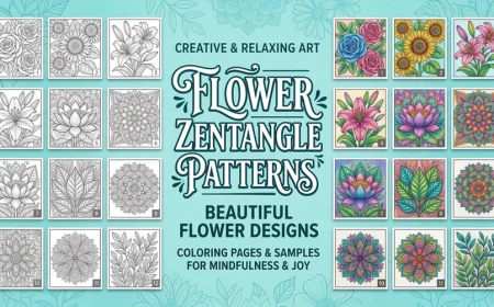 Flower Zentangle Patterns