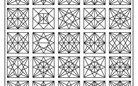Triangle Grid Zentangle