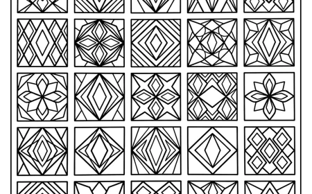 Easy Diamond Zentangle