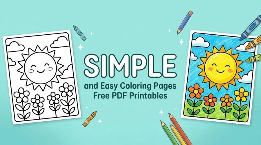 Simple Coloring Pages